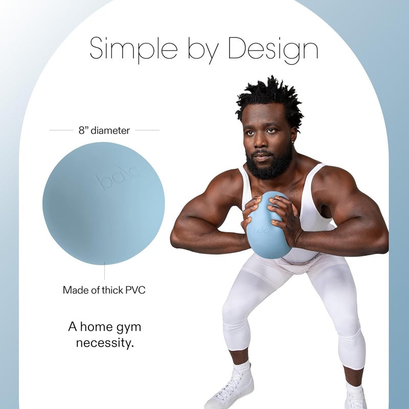 Bala Non-Weighted Exercise Ball - 8" Yoga Ball for Barre, Stretching, Strength & Core Training - Small Pilates Ball Workout Accessory with Mini Pump for Home Gym & Fitness Routines - 100% PVC - Image 4